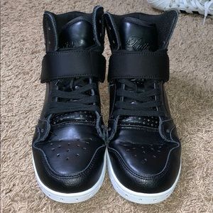 Black high top shoe